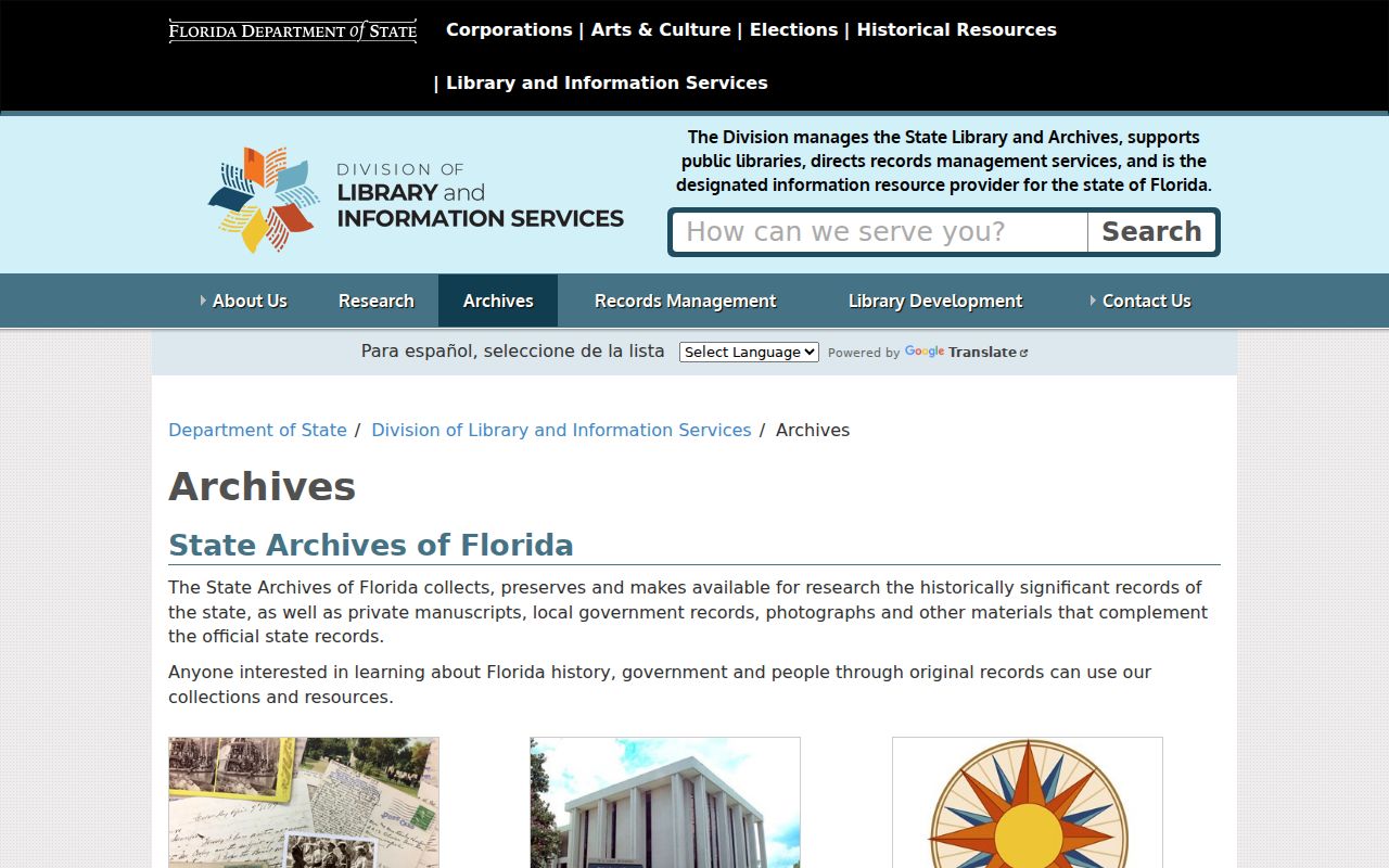 Rockledge city directory research through the Florida State Archives