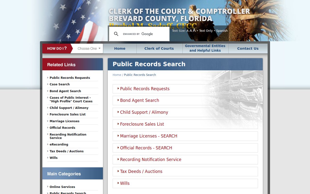 Brevard Clerk public records search hub for Rockledge resident research